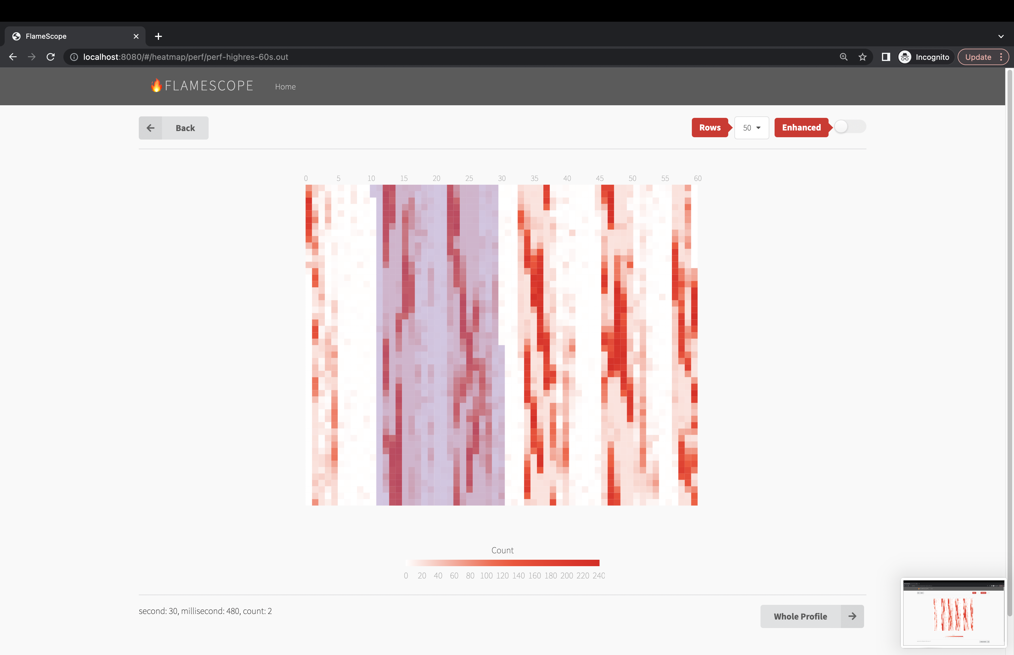 flamescope selecting series